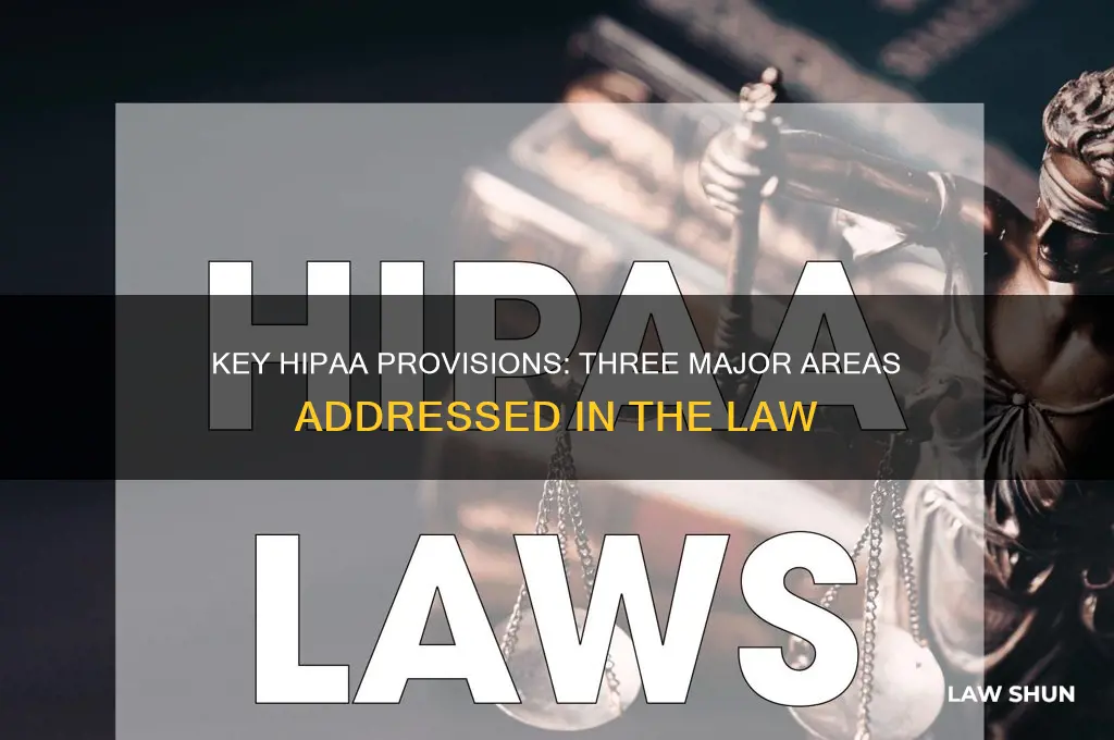 what are three major things addressed in the hipaa law