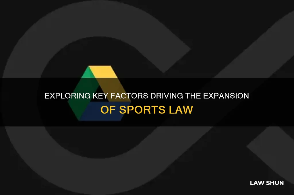 what are three reasons for the growth in sport law