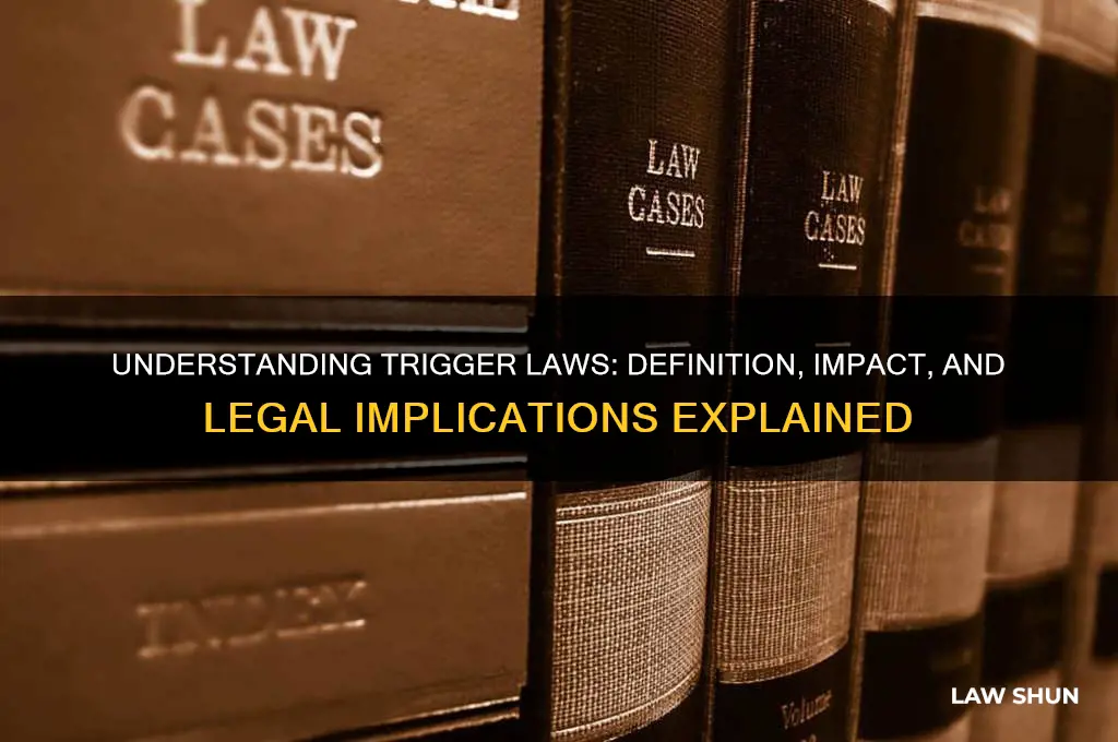 what are trigger laws definition
