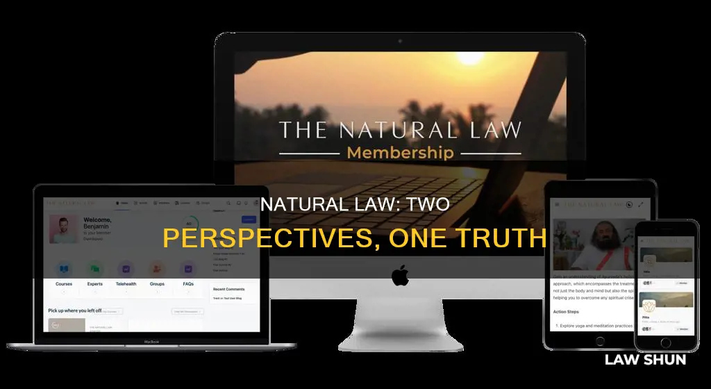 what are two different ways to explain the natural law