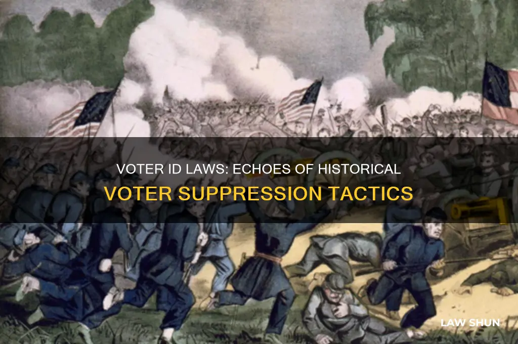 what are voter id laws comparable to history