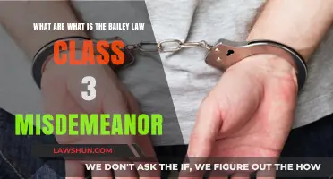 Understanding Bailey Law: Class 3 Misdemeanor Explained Simply