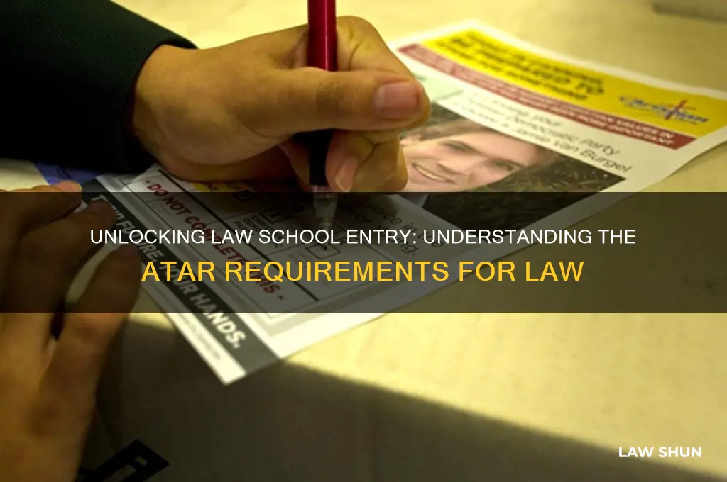 what atar do i need for law