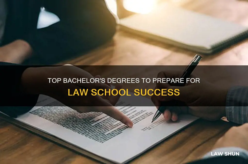 what bachelors begree best suits pre law