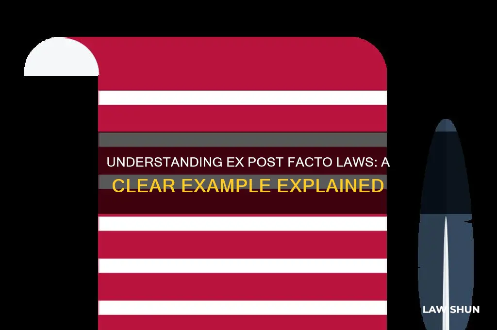 what best describes an example of ex post facto law