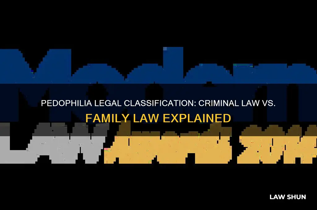 what branch of law does pedophilia come under
