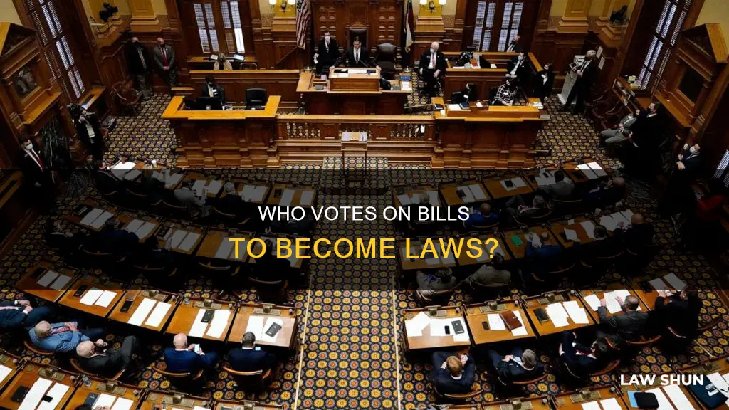 what branch vote on bills should become laws