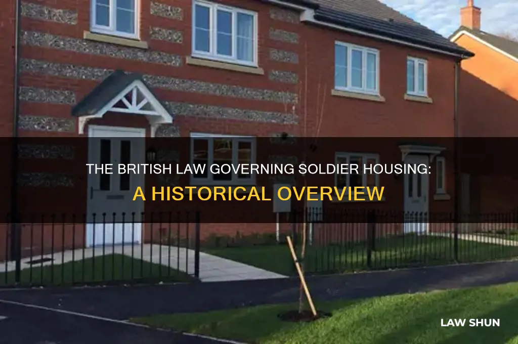what british law was related to the housing of soldiers