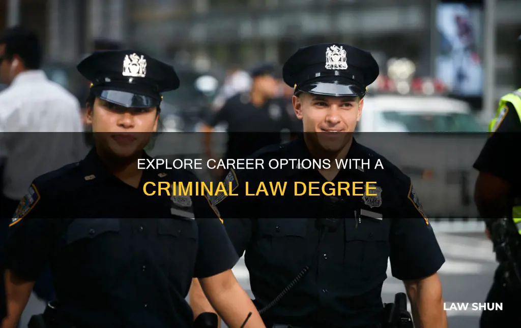 what can a degree in crimial law get you