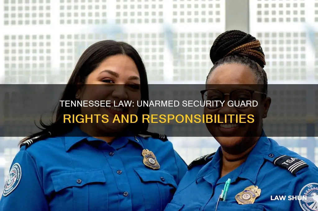 what can a unarmed security guard do under tennessee law