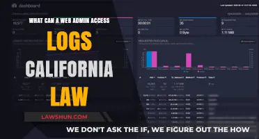 Web Admin Access Logs: California's Privacy Laws