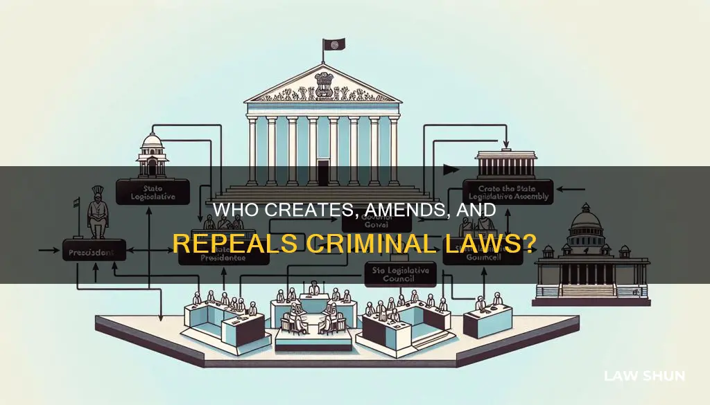 what can create amend and repeal criminal laws