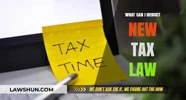 New Tax Law: What's Deductible Now?