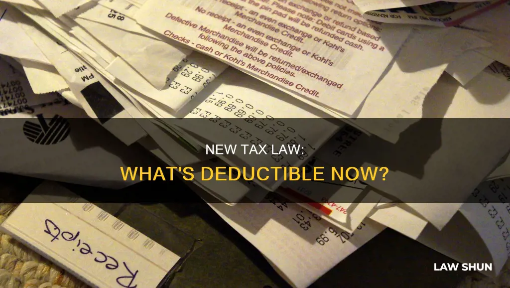 what can i deduct new tax law