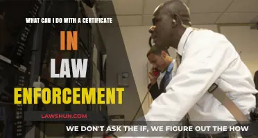 Career Options with a Law Enforcement Certificate