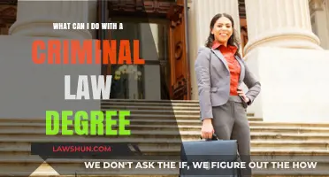 Career Options With a Criminal Law Degree