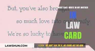 Thoughtful Words for Your Mother-in-Law Card
