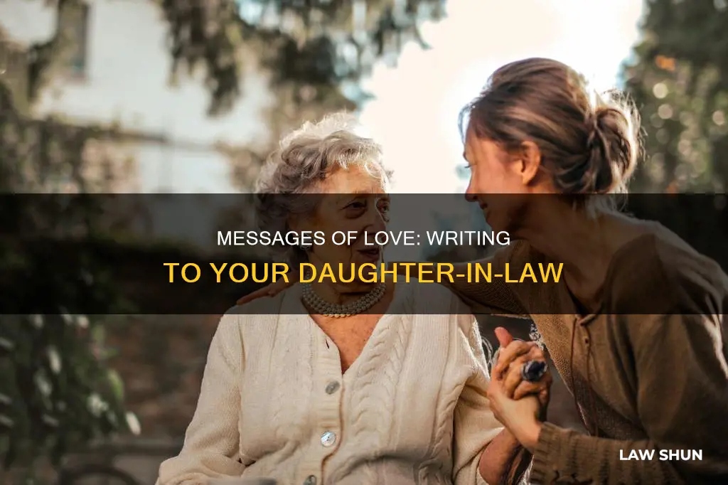what can i write to my daughter in law