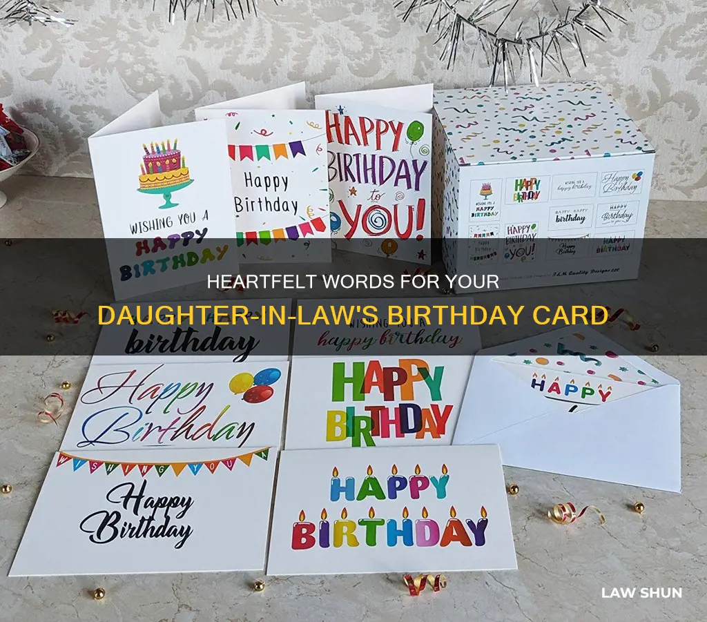 what can i writein my daughter-in-lawa birthday ard
