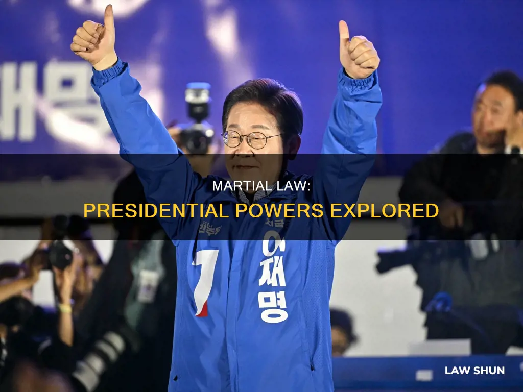 what can martial law do to the presdintial elect