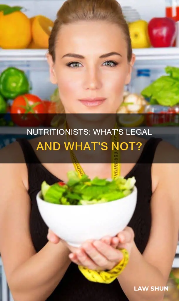 what can nutritionist do without being registered dietitian laws
