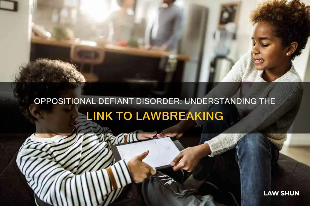 what can oppositional behaviour disorder and int againsy the lawo