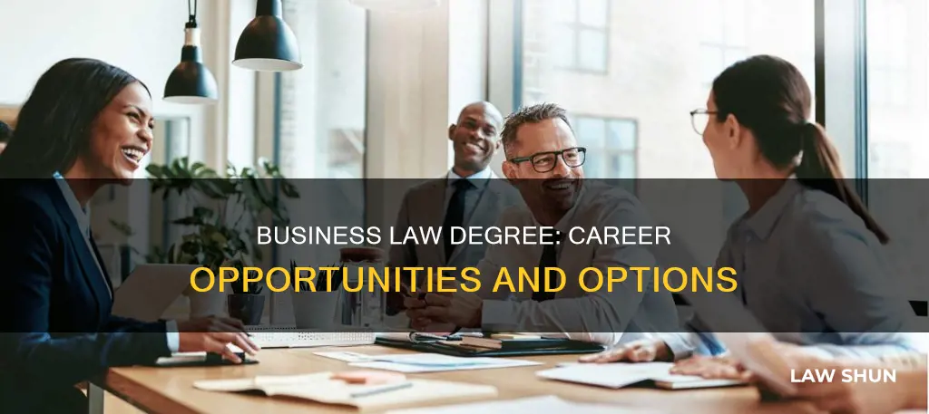 what can yo do with a business law degress