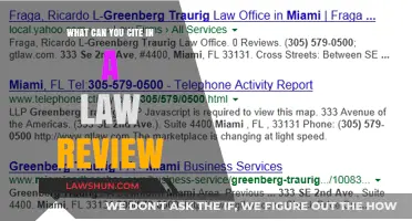 Citations in Law Reviews: What Counts?