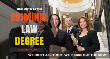 Career Options with a Criminal Law Degree