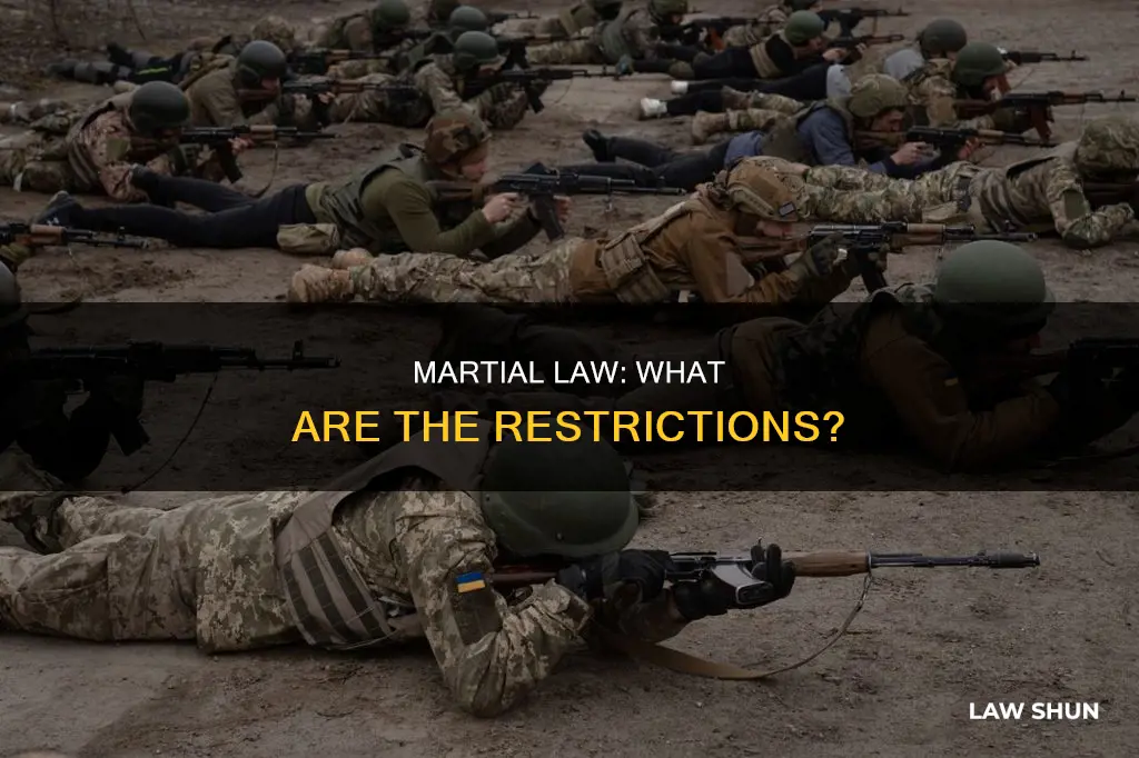 what can you not do during martial law