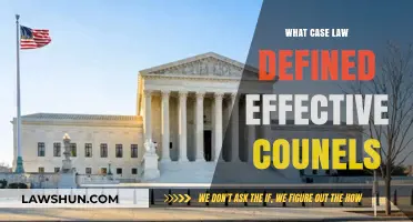 Effective Counsel: What the Law Says