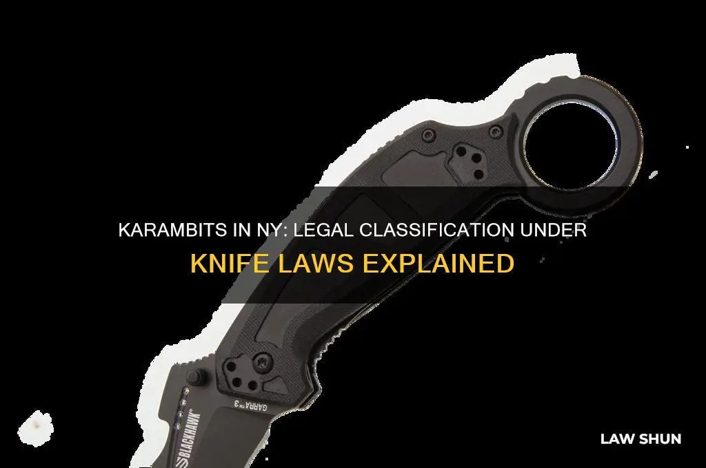 what catagory of knives do karambits fall under ny law