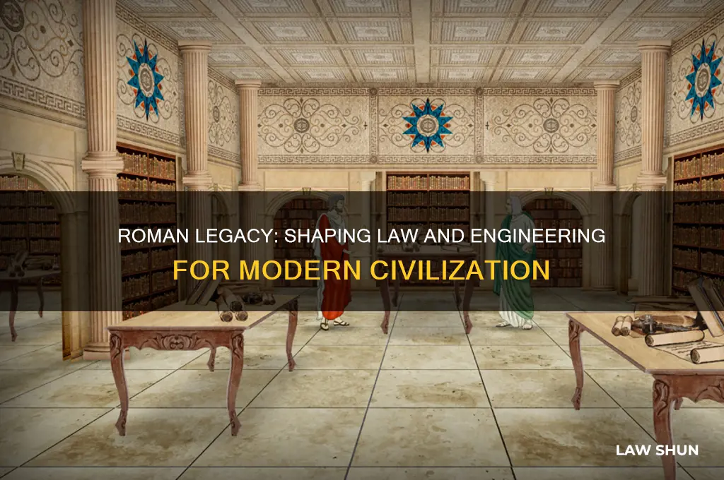what cintributions did romans have on the law and engineering