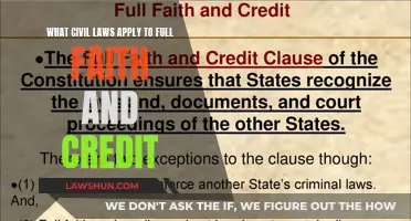 Civil Law and Full Faith Credit: What's the Legal Scope?