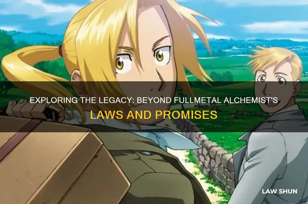 what comes after fullmetal alchemist laws and promises