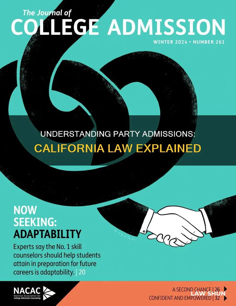 what constitutes a party admission under ca law