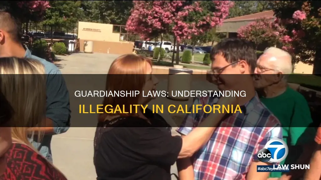 what constitutes as an illegal guardianship califlrnia law