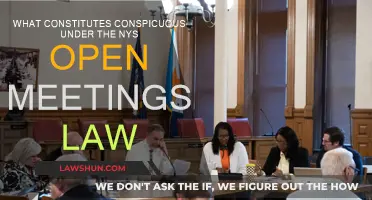 Understanding Conspicuous Under New York's Open Meetings Law