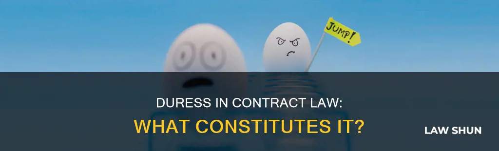 what constitutes duress contract law
