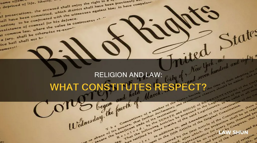 what constitutes law respecting religion