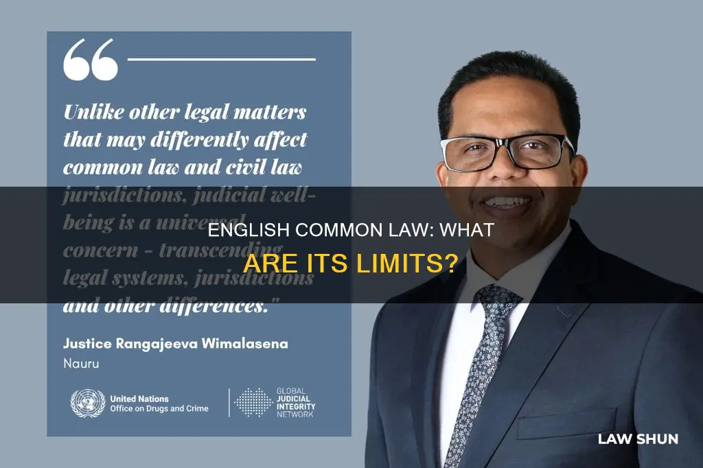 what constraints does the english common law have