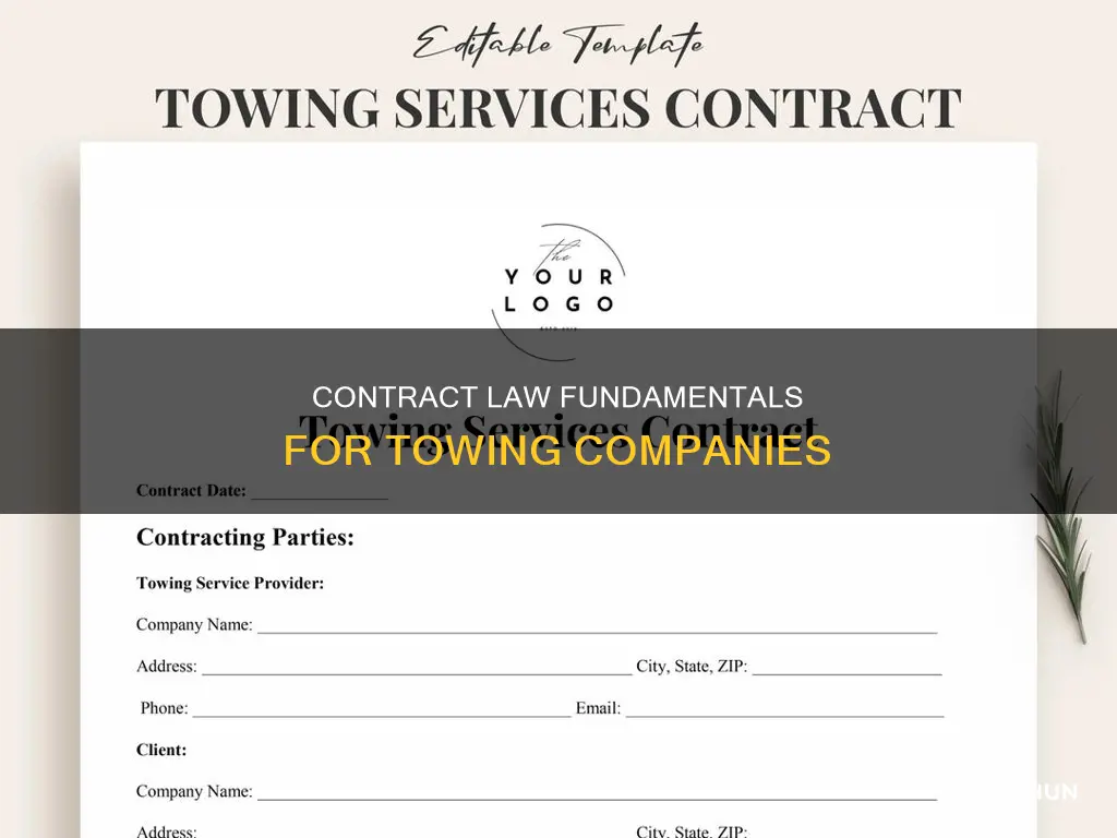 what contract law applies to towing companies