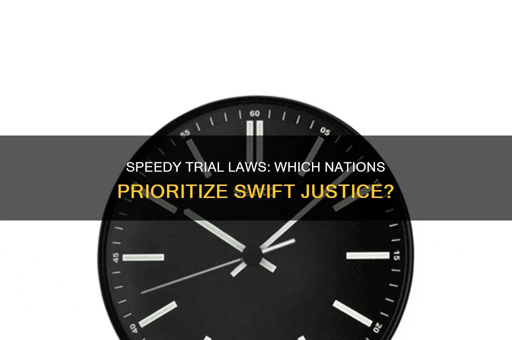 what countries have speedy trial laws
