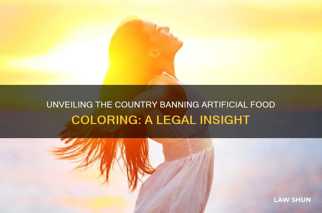 what country has a law against food colouring