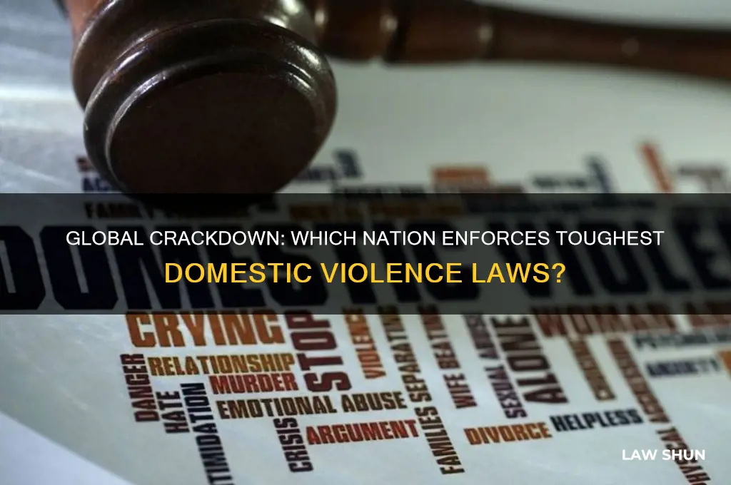 what country has the hardest laws on domestic violence