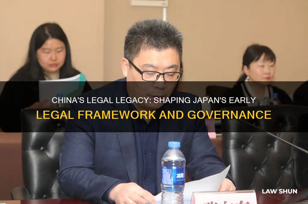what country influnced japans early laws
