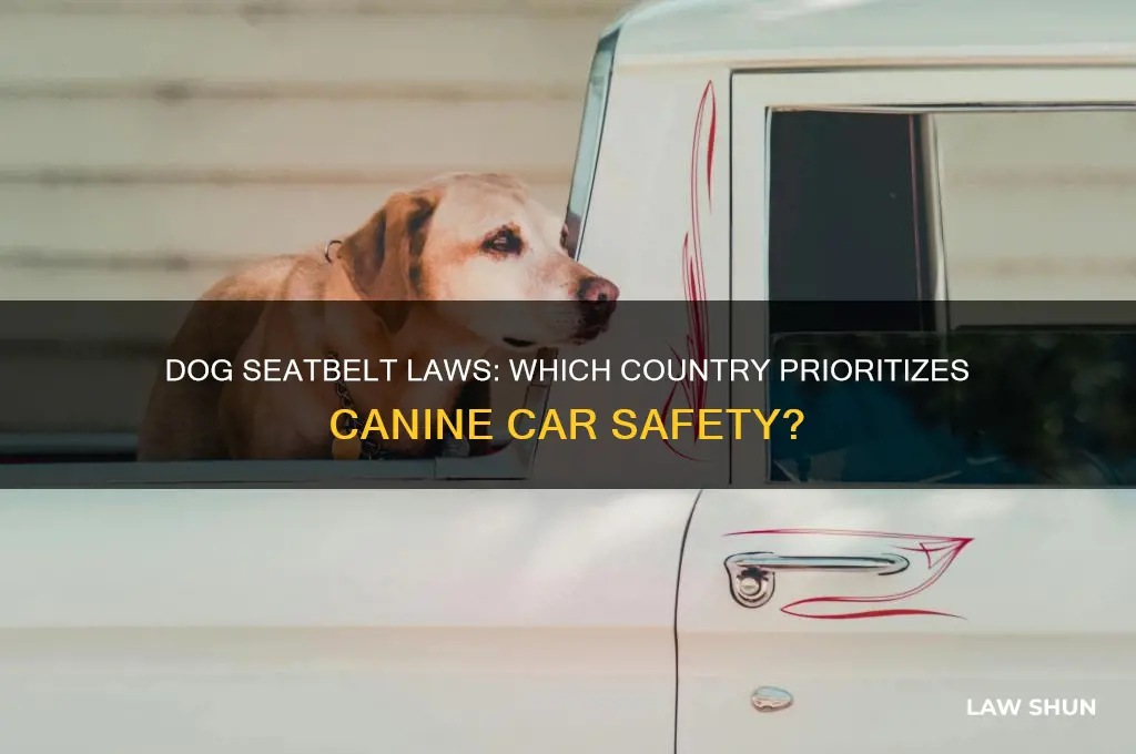 what country is having a law for dog seatbelts