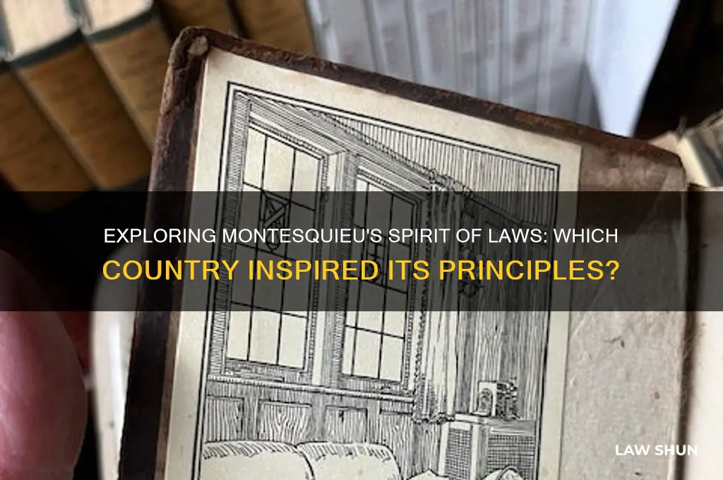 what country is the spirit of laws about