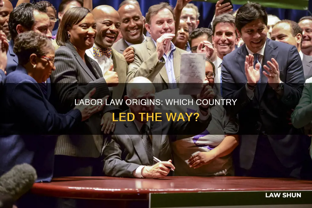 what country put the first labor law in place