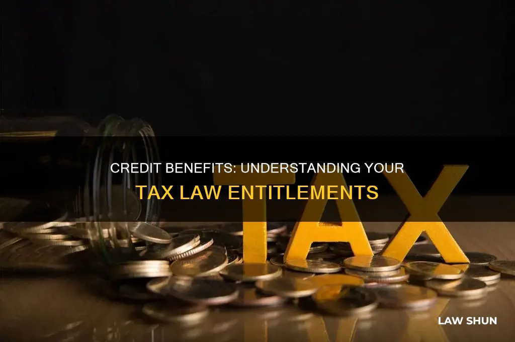 what credit are you entitled wit the tax law